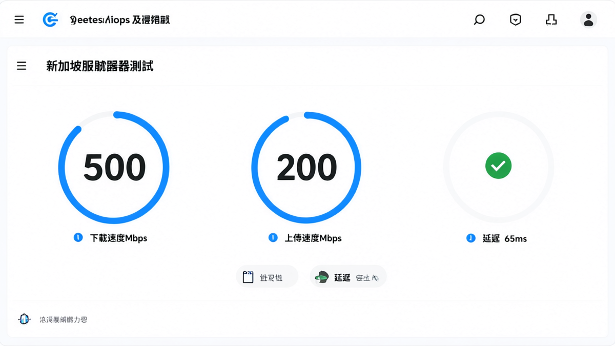 新加坡VPS當地Speedtest測試結果